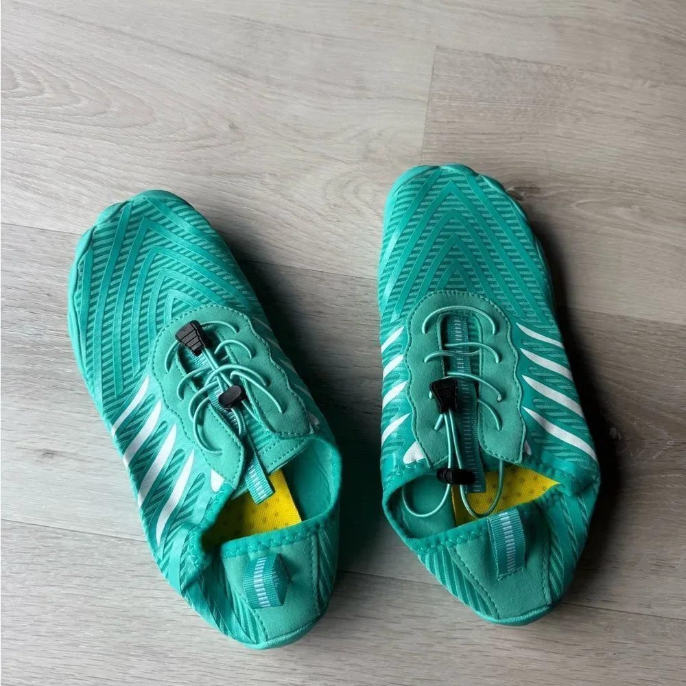 Peak Footwear EcoStep Wide Foot Healthy nonslip barefootshoes9/9.5 Turquoise Nwt